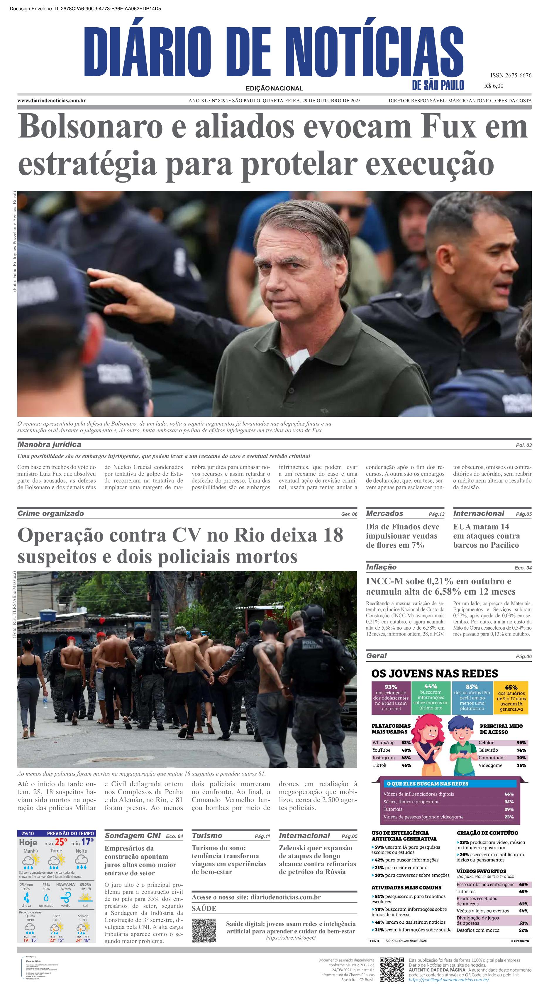Capa do dia