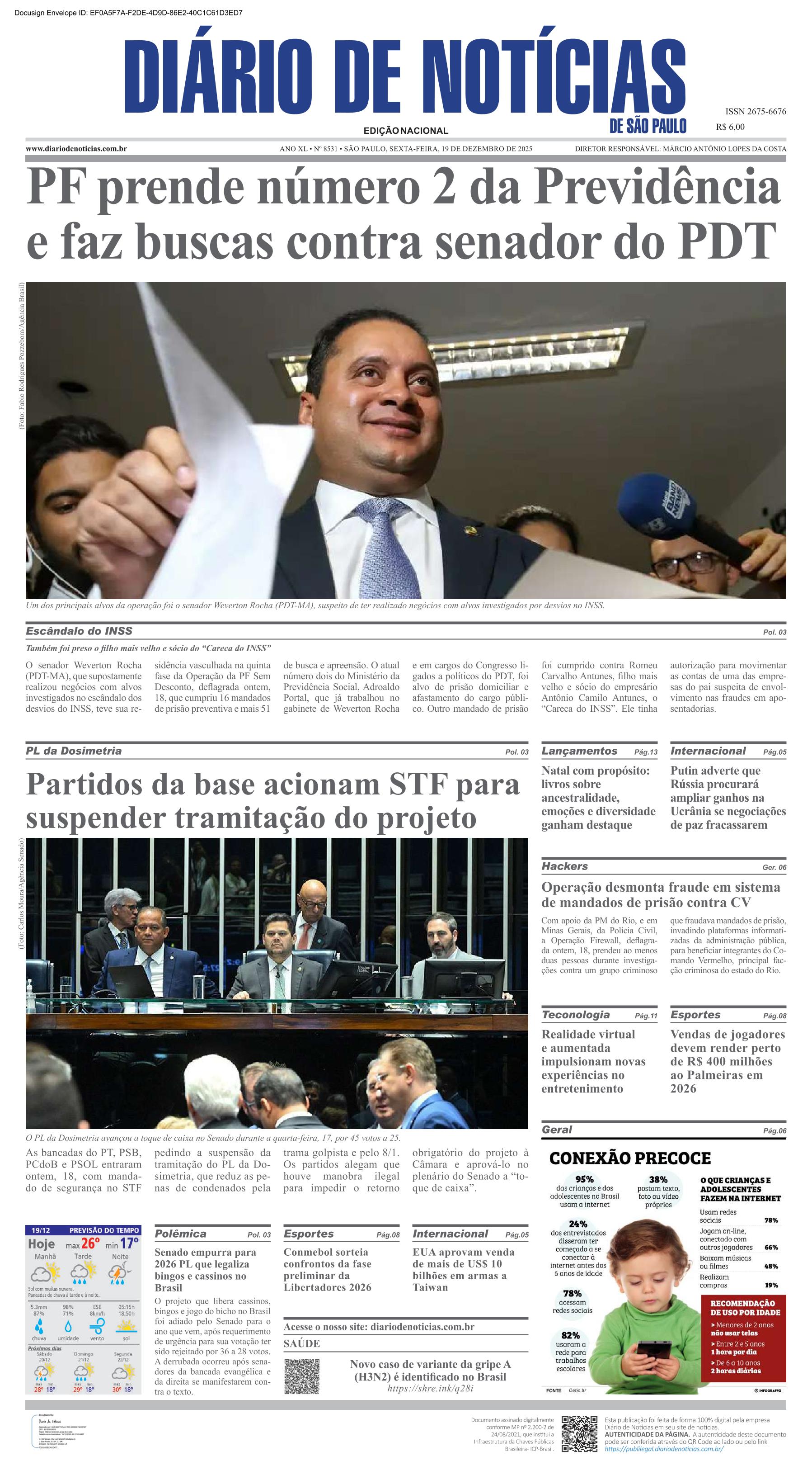 Capa do Jornal