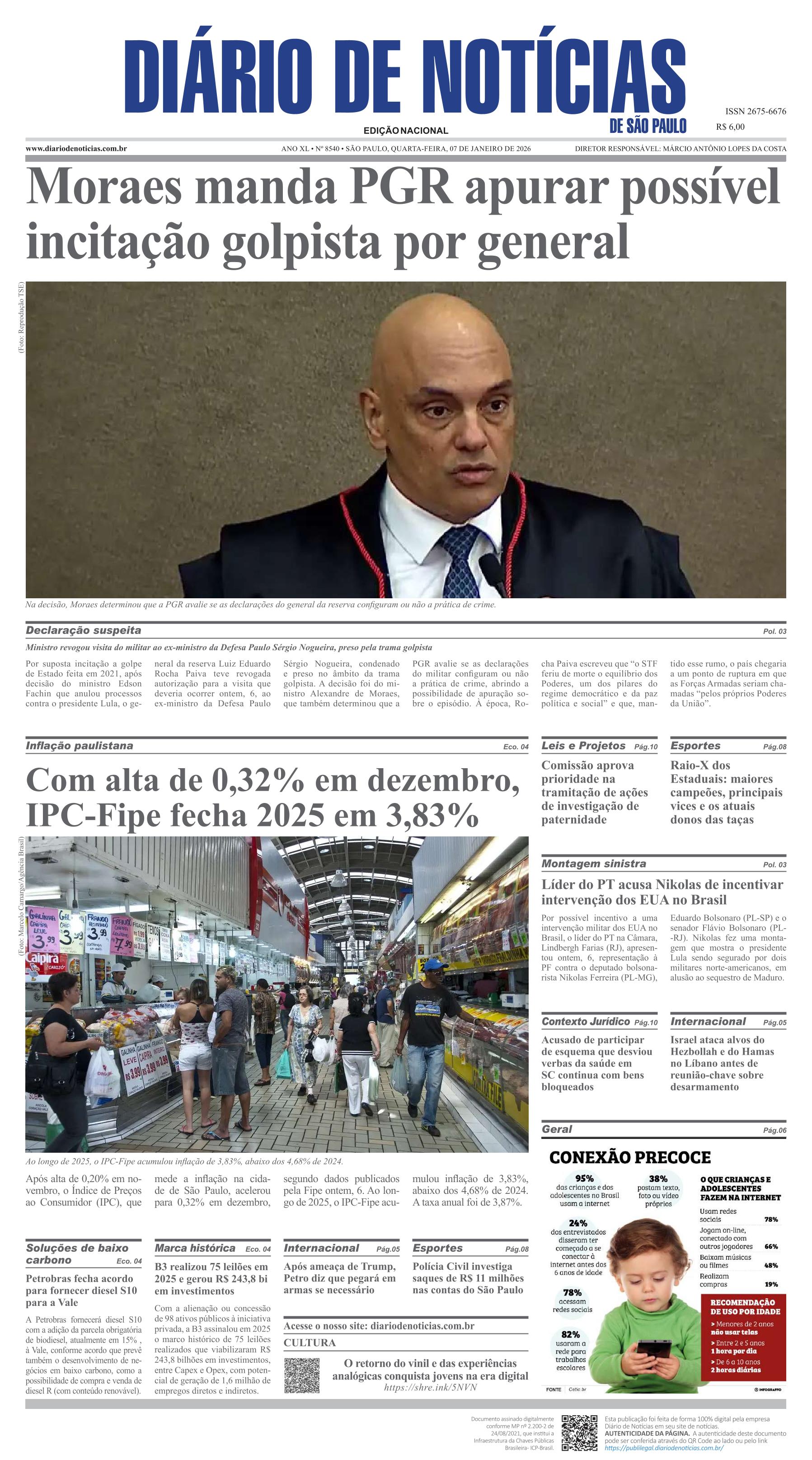 Capa do Jornal