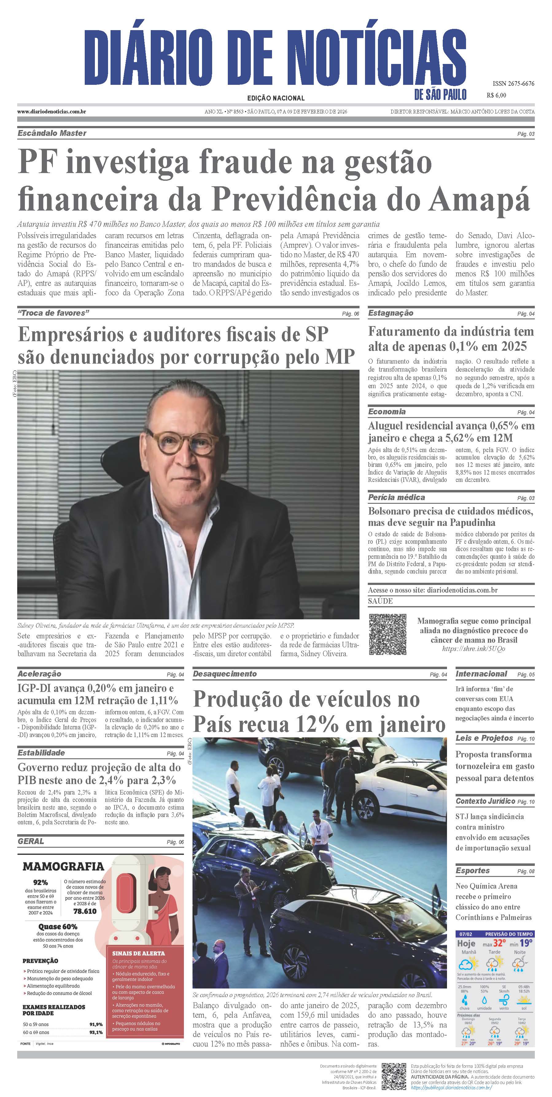 Capa do Jornal