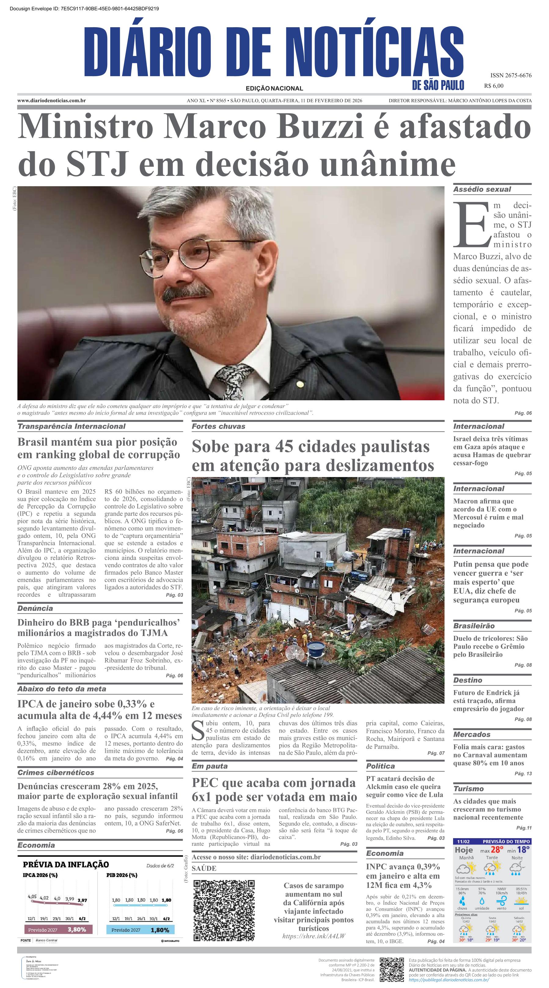 Capa do Jornal