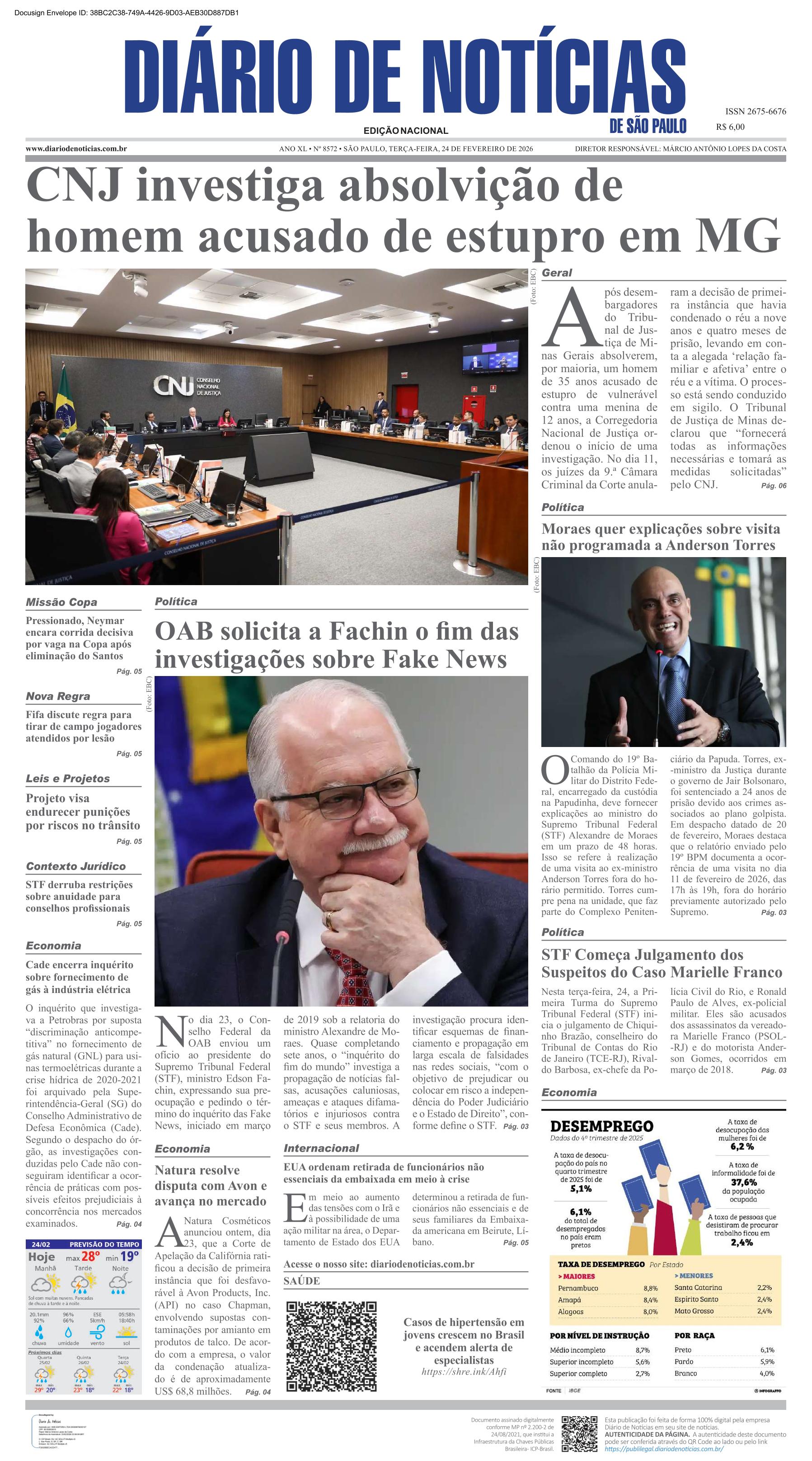 Capa do Jornal