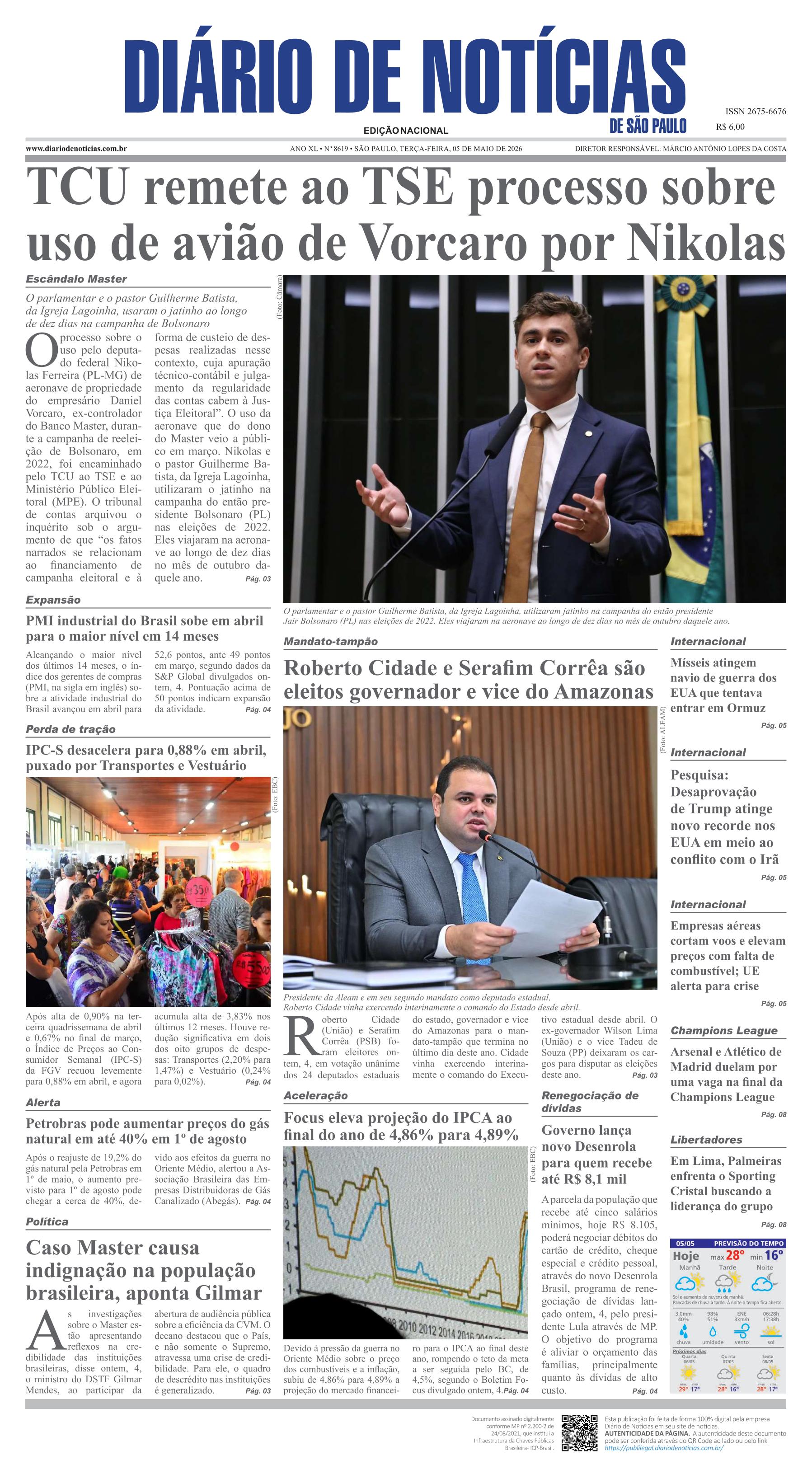 Capa do Jornal