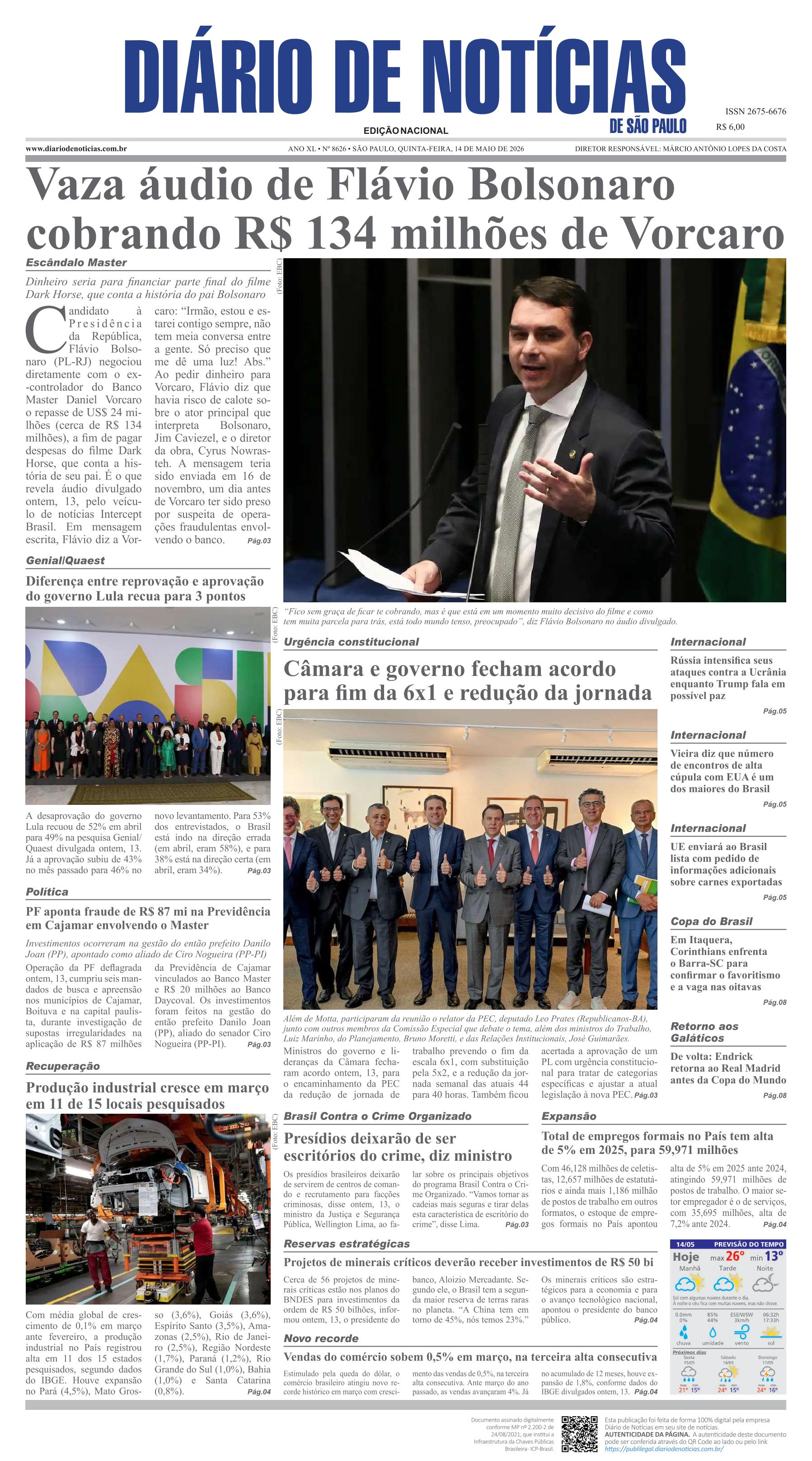 Capa do Jornal