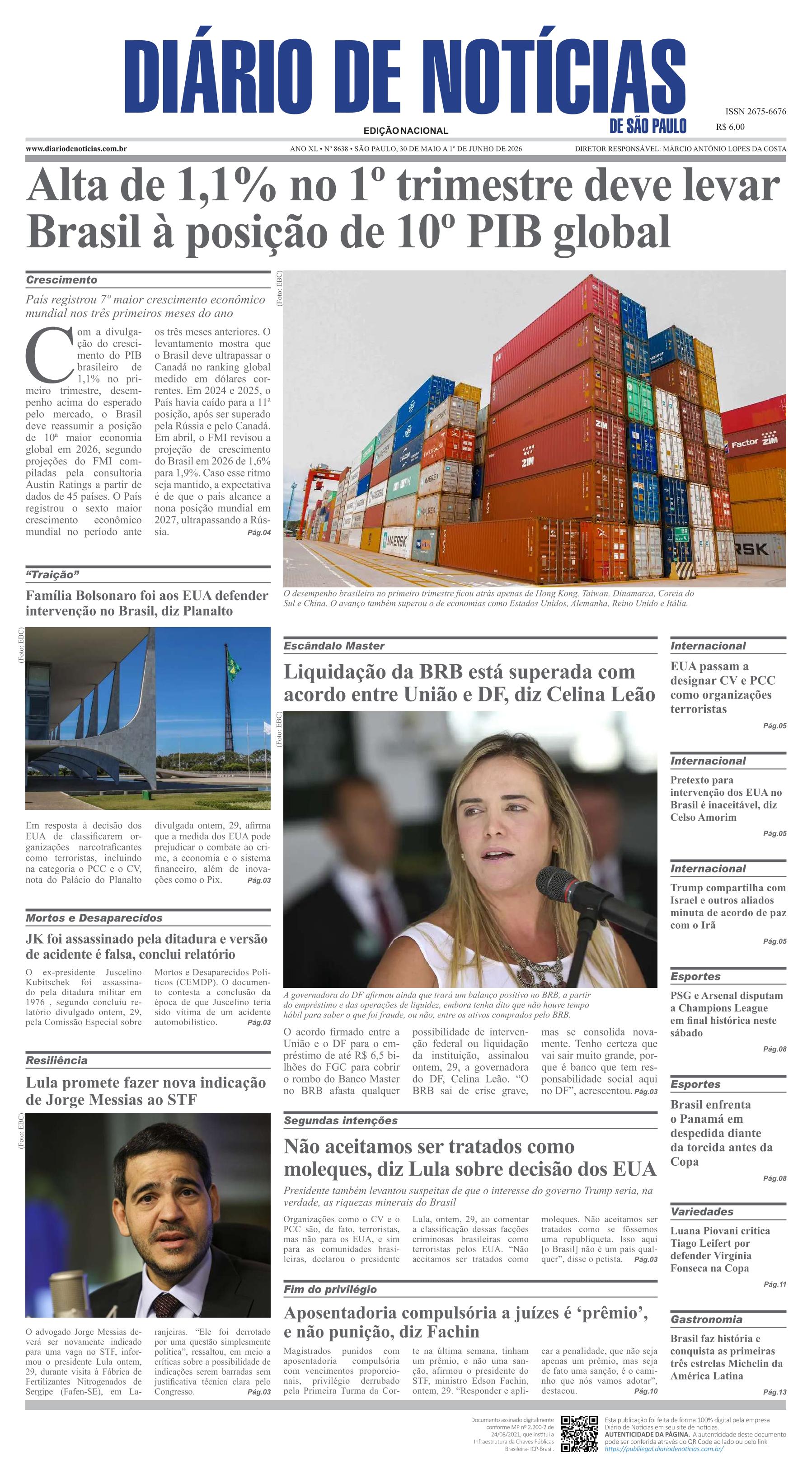 Capa do Jornal