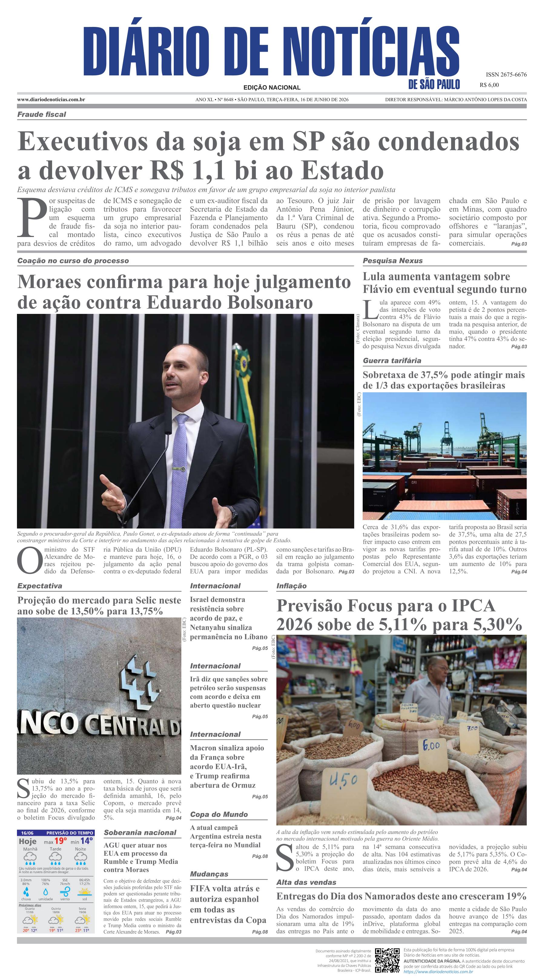Capa do Jornal