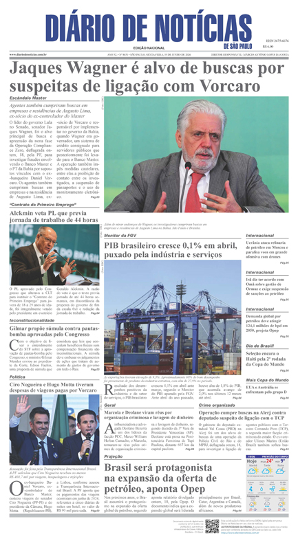 Capa do Jornal