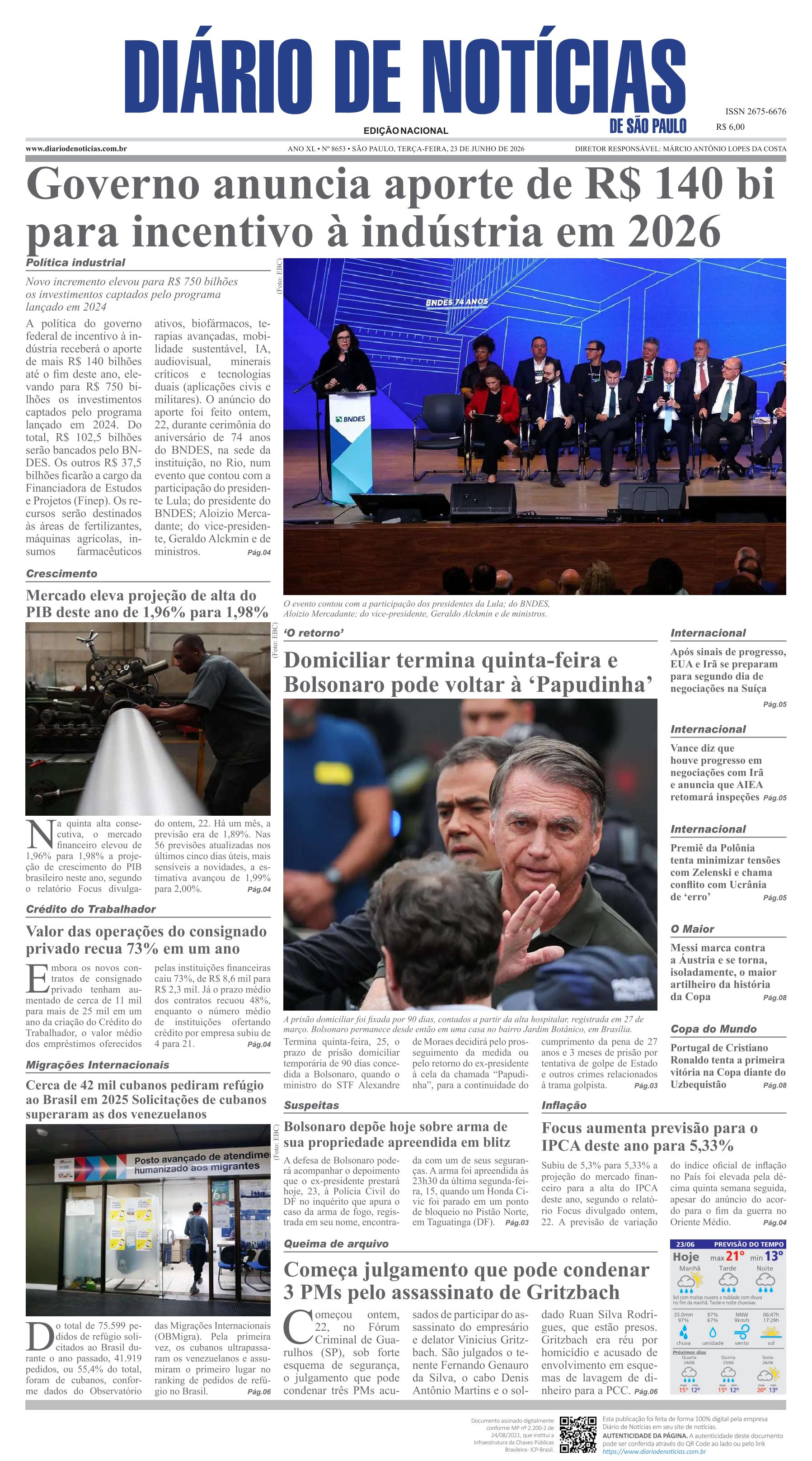 Capa do Jornal