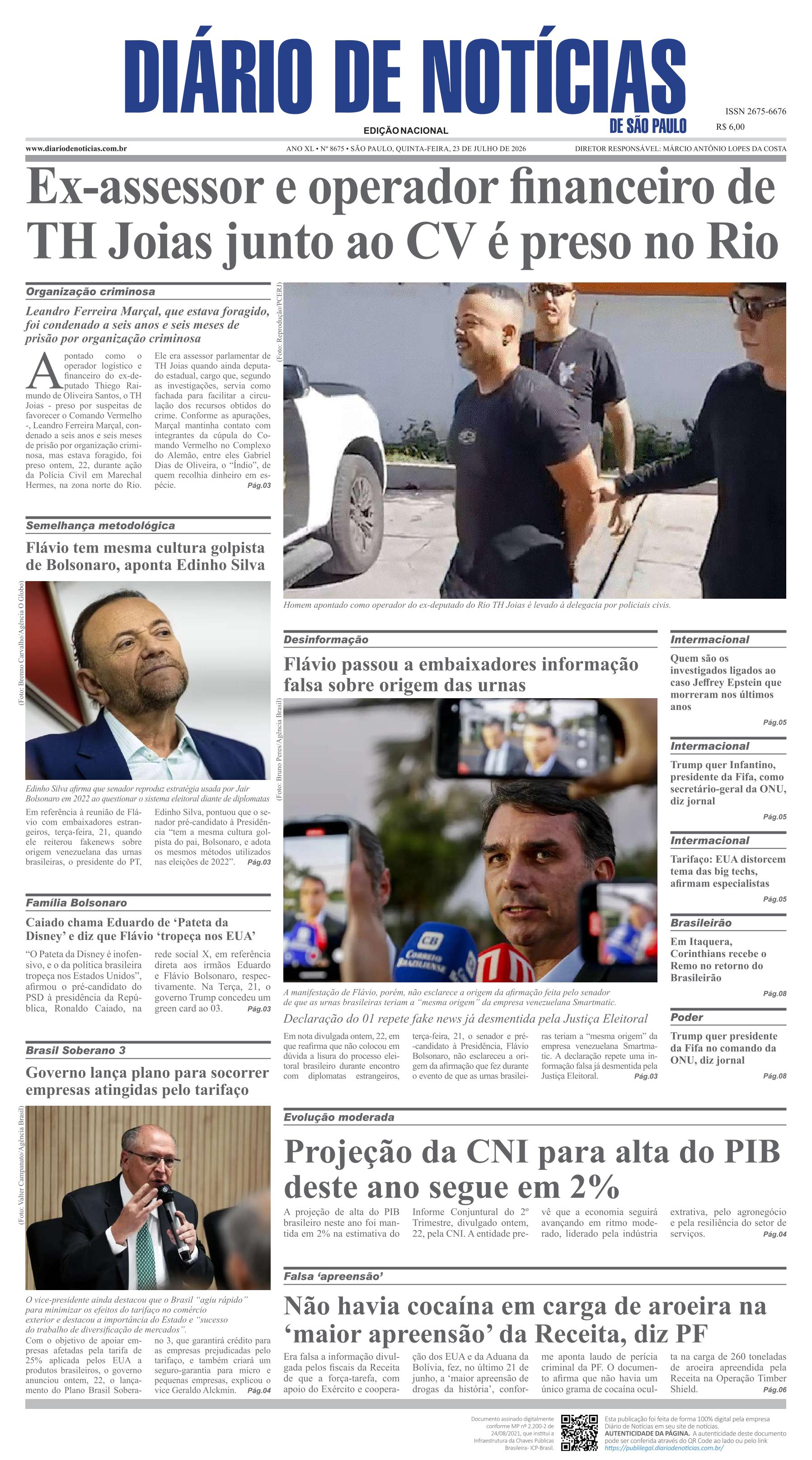 Capa do Jornal