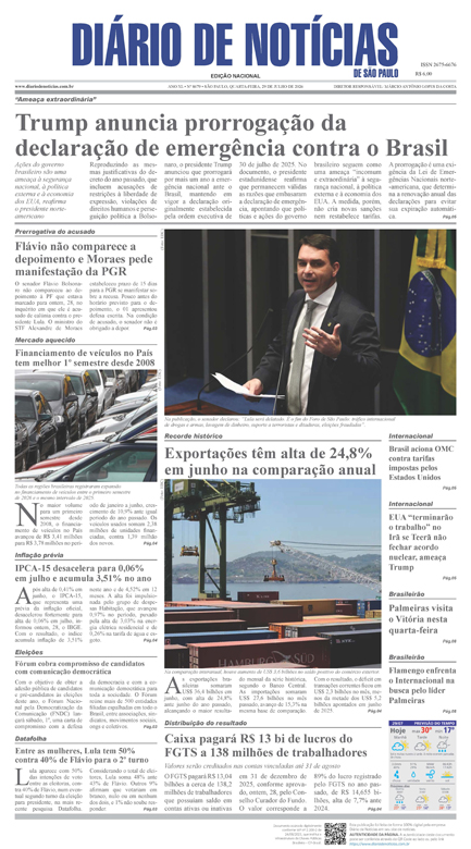 Capa do Jornal