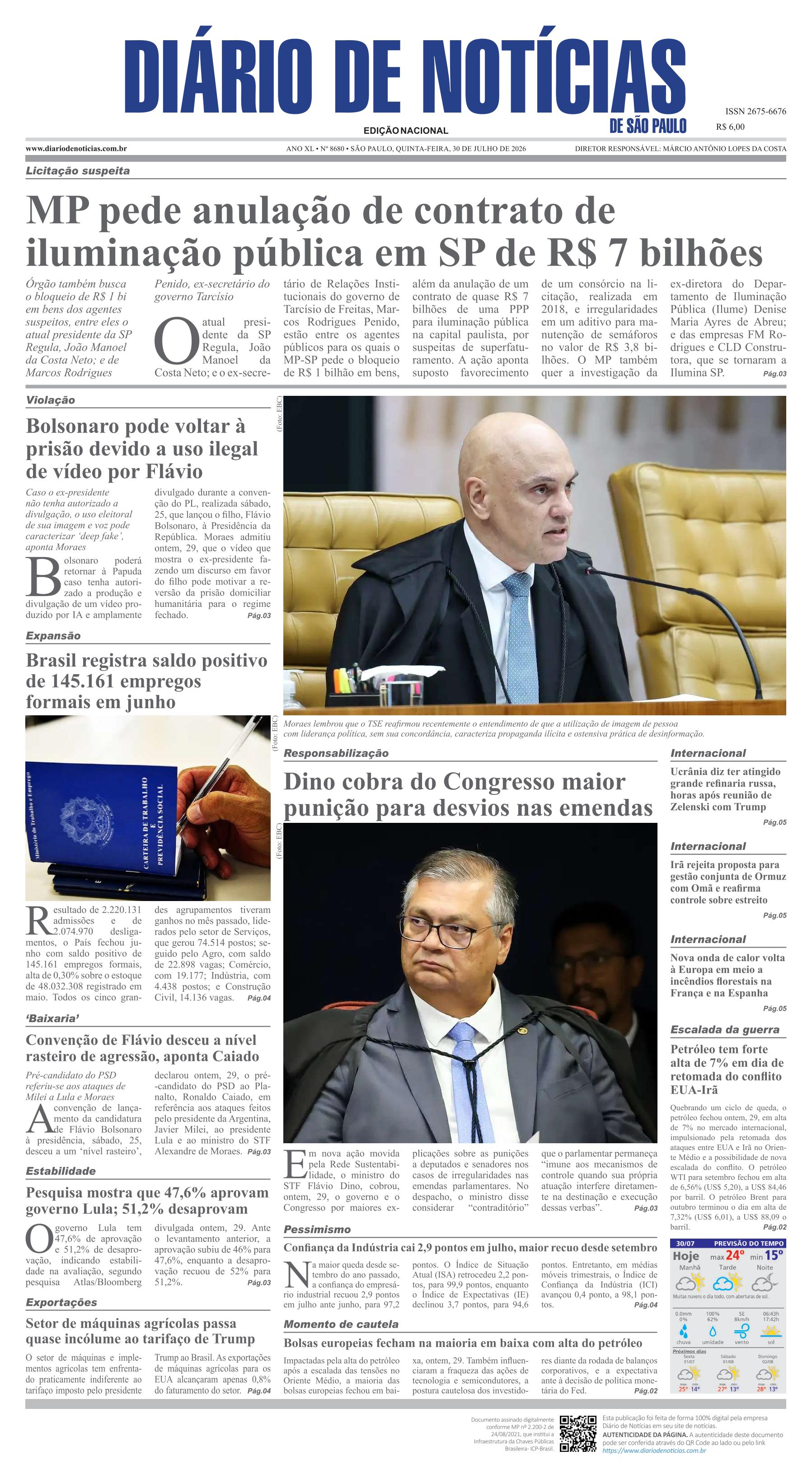 Capa do Jornal