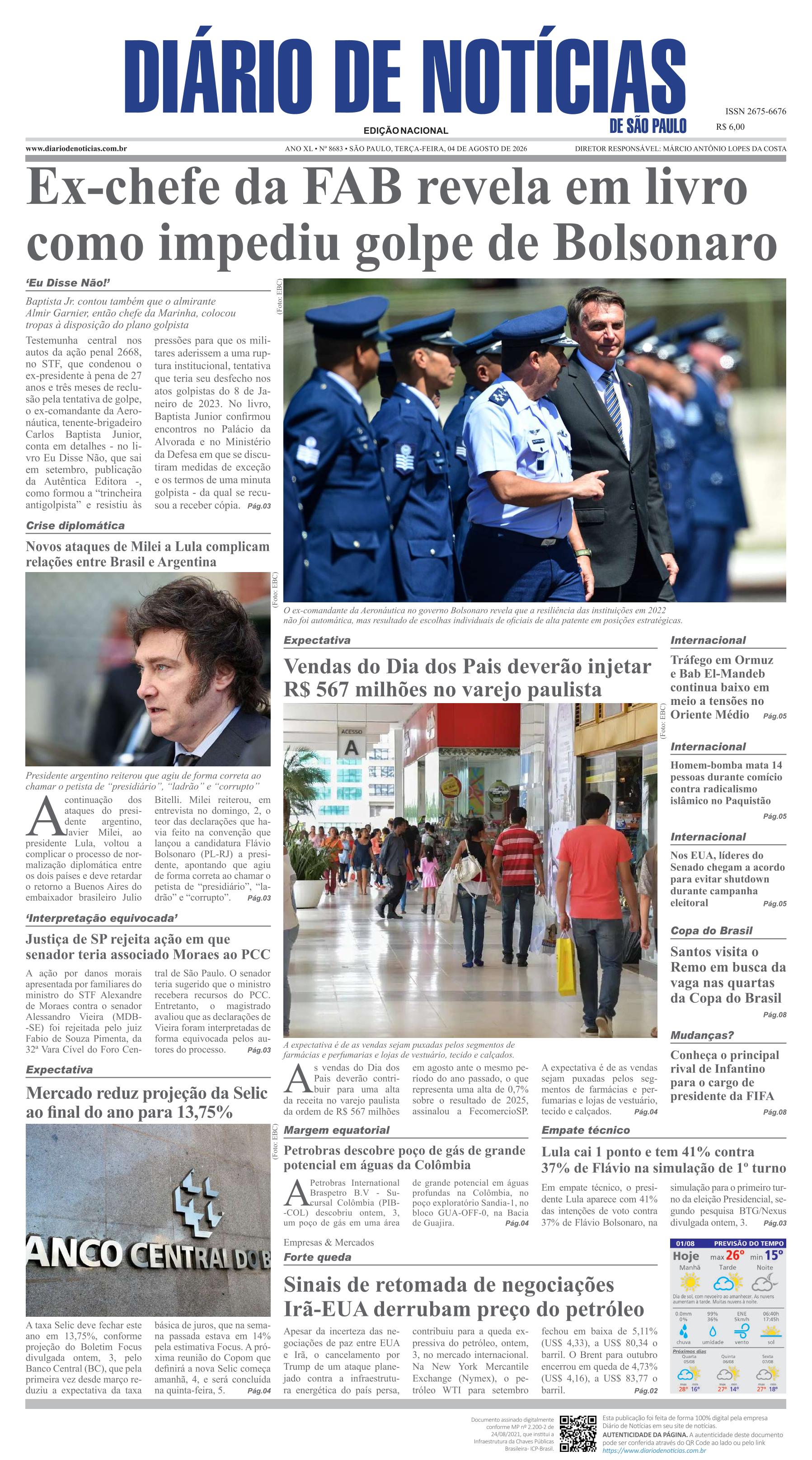 Capa do Jornal