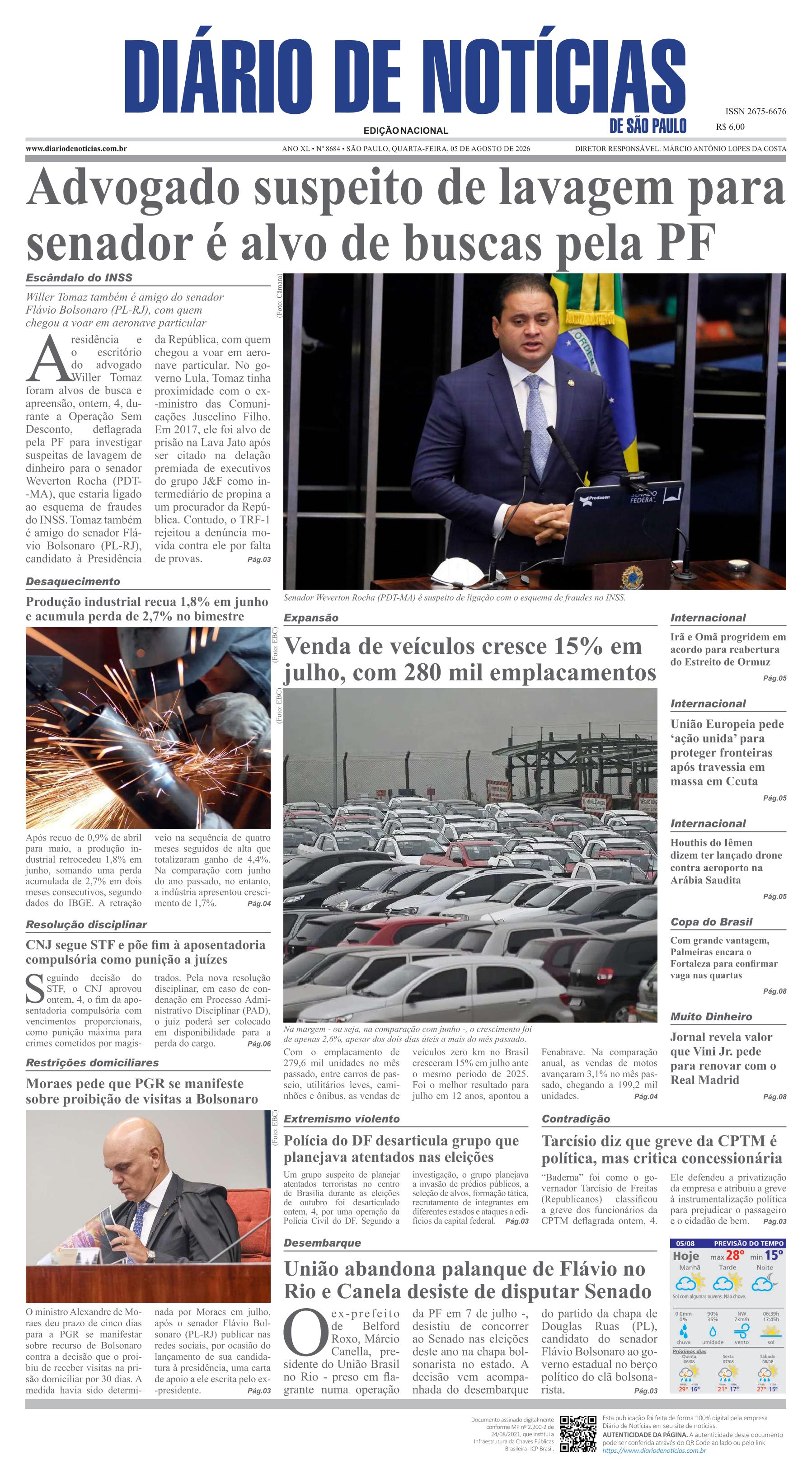 Capa do Jornal