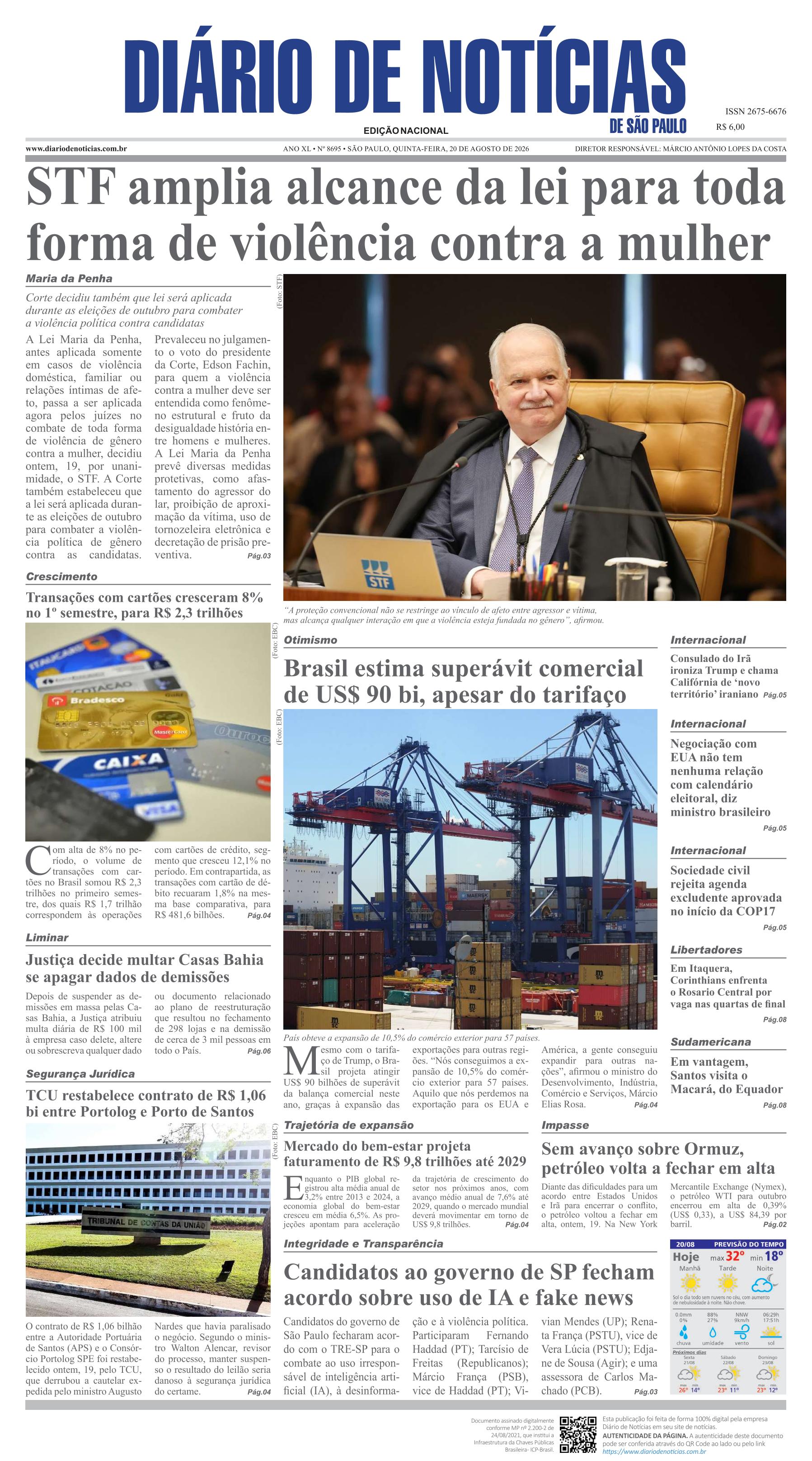 Capa do Jornal