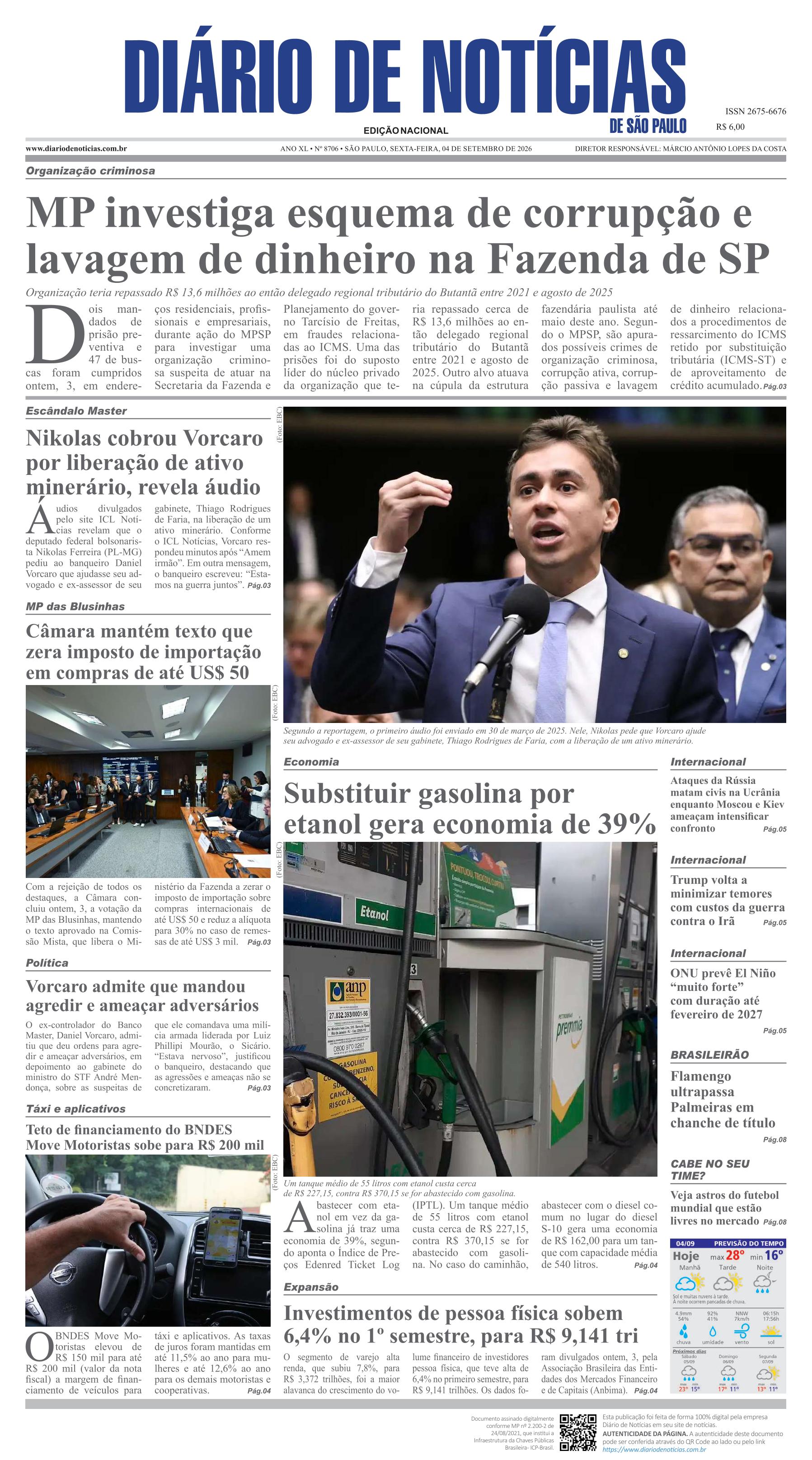 Capa do Jornal