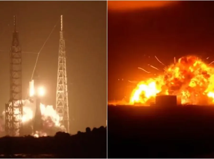 Foguete da Blue Origin explode na plataforma de lançamento durante teste